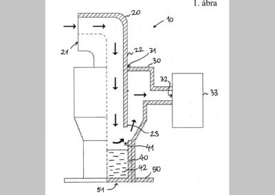 Device and measuring arrangement to trap flying soil material