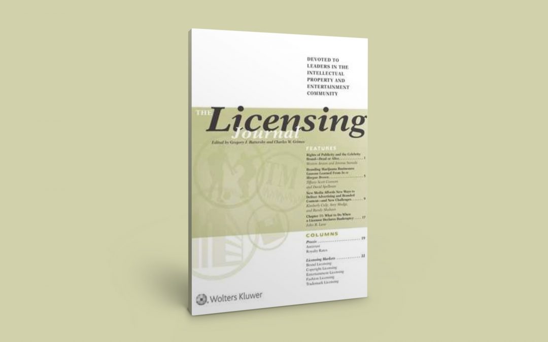 Our colleague published in The Licensing Journal