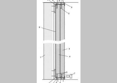Device for fastening of panels of a paneling system on a base, and replaceable paneling system built-up of panels