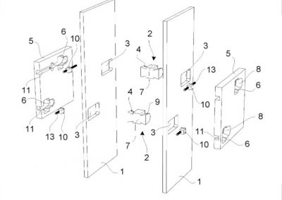 Method and connecting system for interconnecting preferably modular building components of lightweight construction