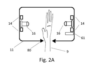 Method for the disinfection and the quality control of the disinfection of the hands of a user and apparatus for carrying out the method