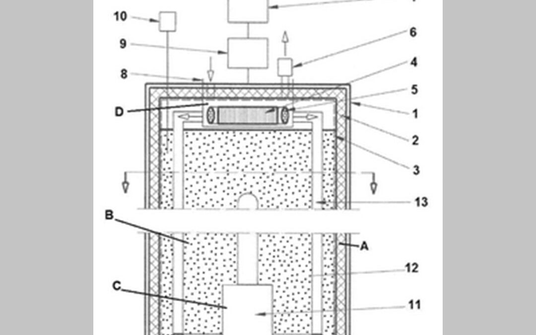 Heat-storing apparatus with solid filling material