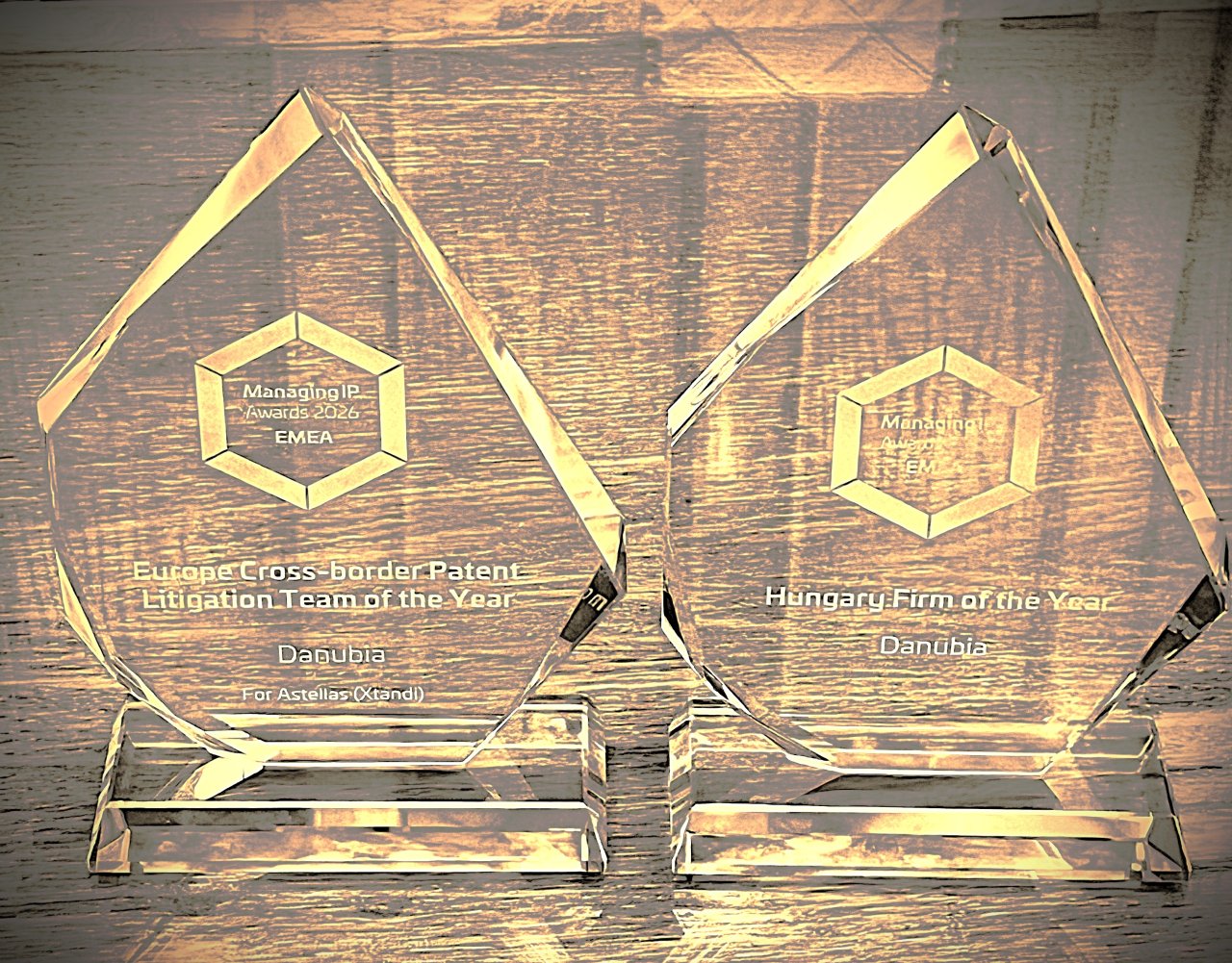 International Award for Danubia:  “Hungary Firm of the Year” – Managing IP Awards 2026 EMEA